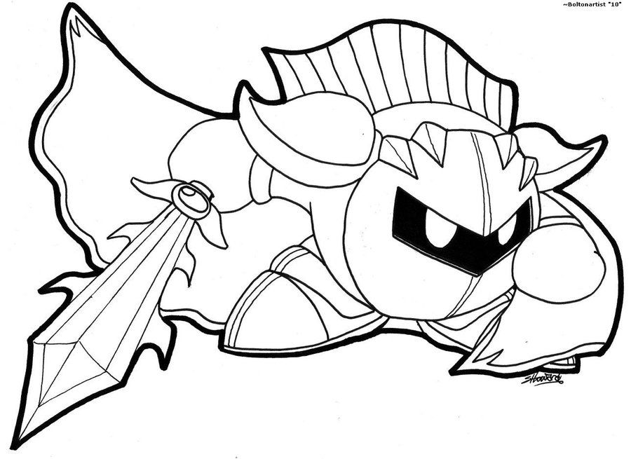 Meta Knight Coloring Pages To Print - Coloring Home