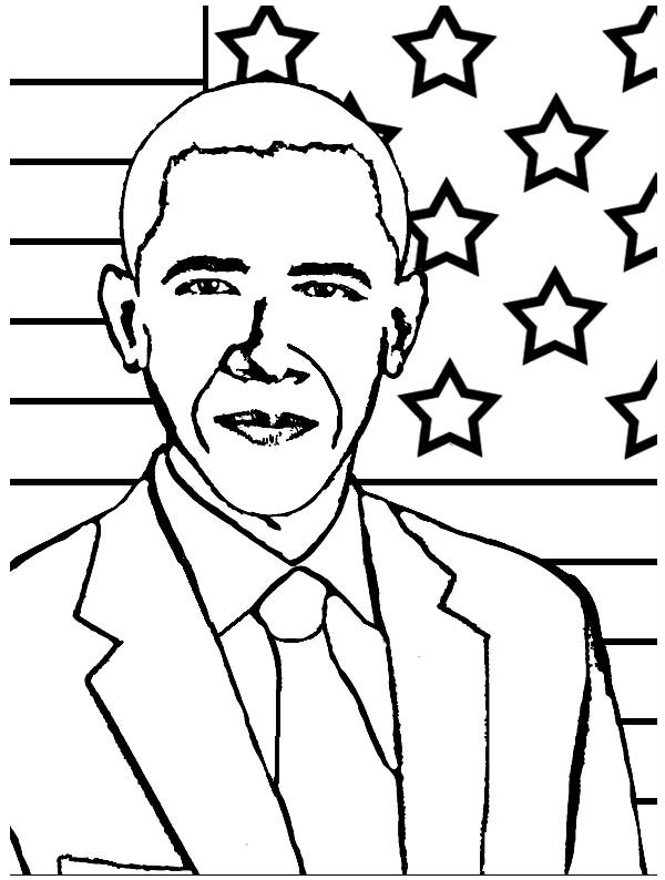 Fresh Barack Obama Coloring Pages 83 For Line Drawings With Barack ...