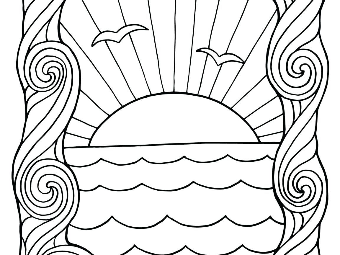 free coloring pages sunset – lagunapaper.co