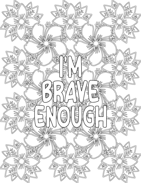 Positive affirmation coloring pages ...