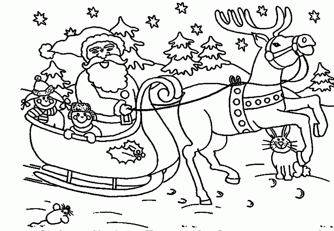 Free Coloring Pages Santa Claus - Coloring Home