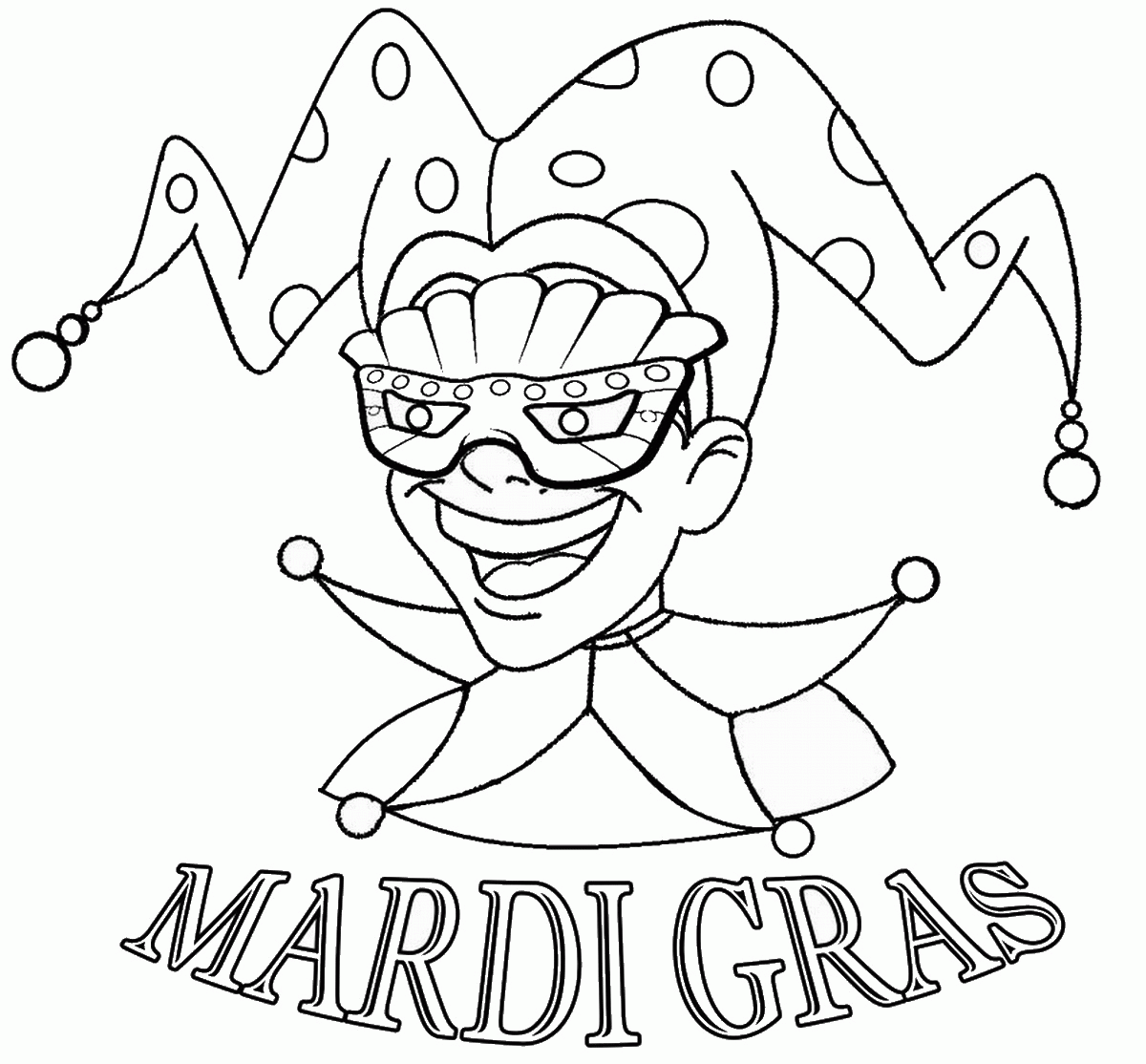 Mardi Gras Coloring Pages Free Printable Coloring Home