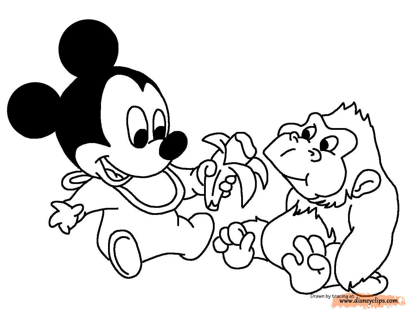 Disney Baby Characters Coloring Pages - Coloring Home