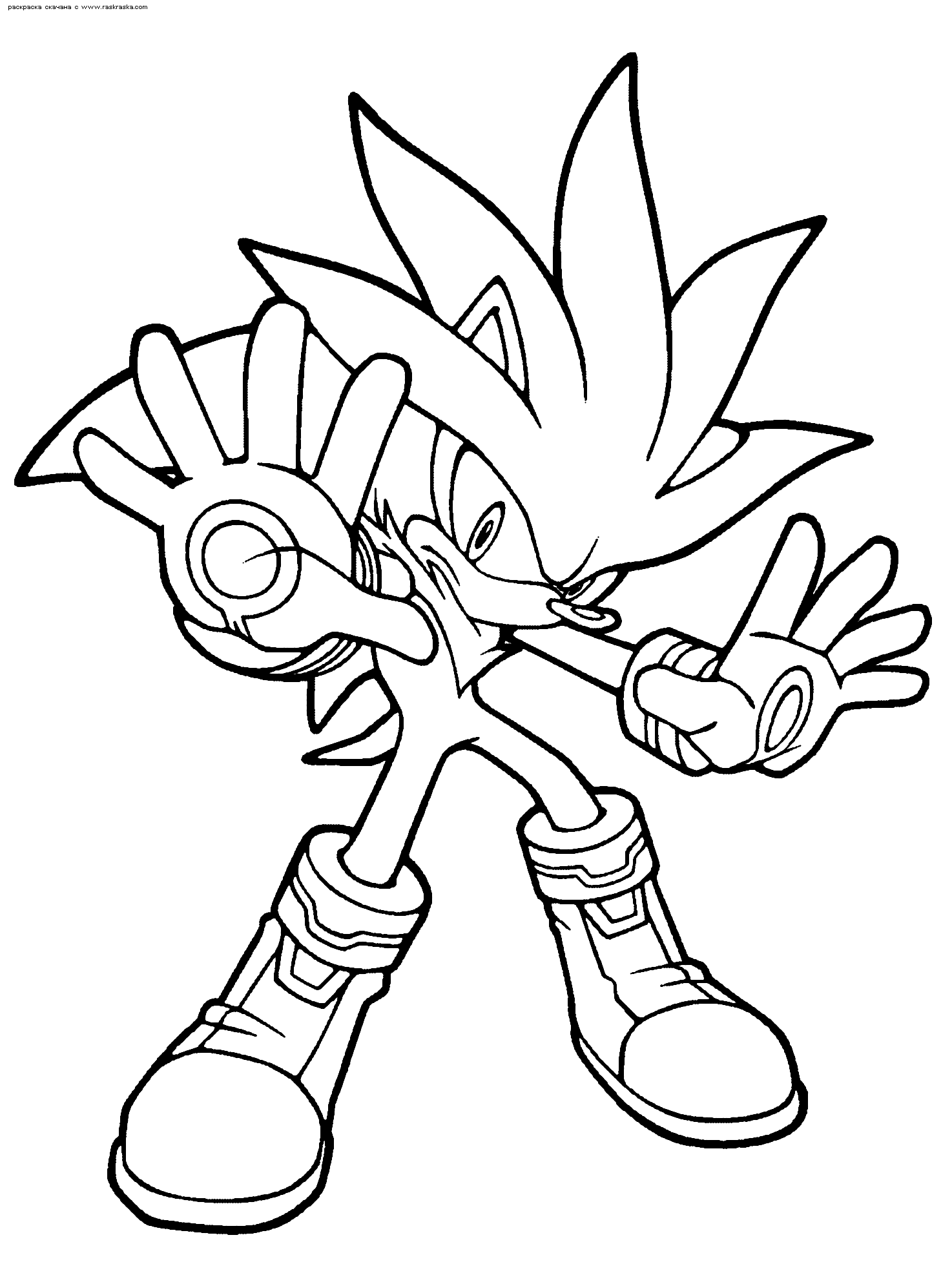 Super Sonic And Super Shadow And Super Silver Coloring Pages - Coloring