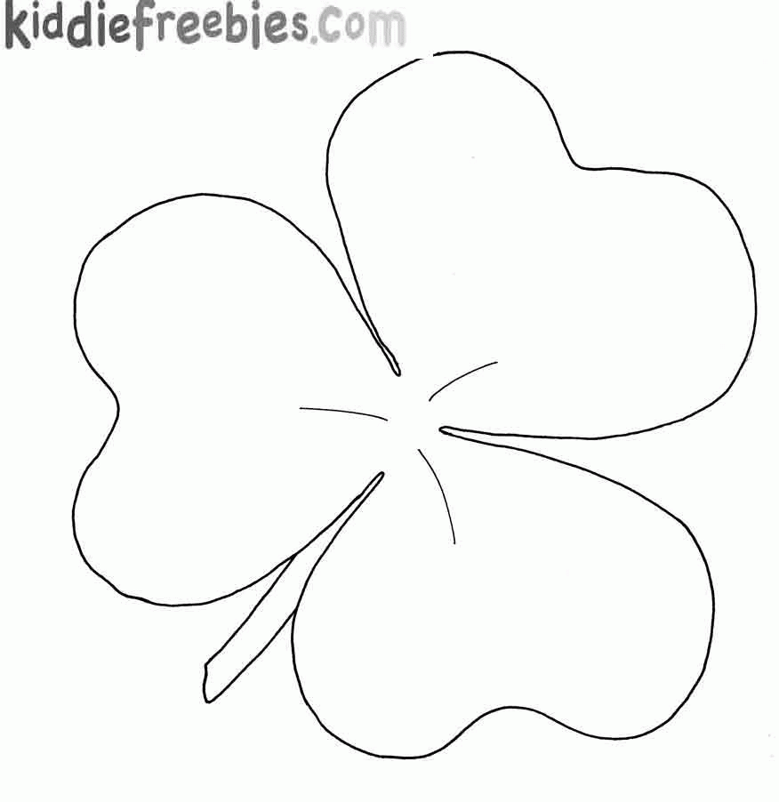 Printables Four Leaf Clover With Border Coloring Page St ...