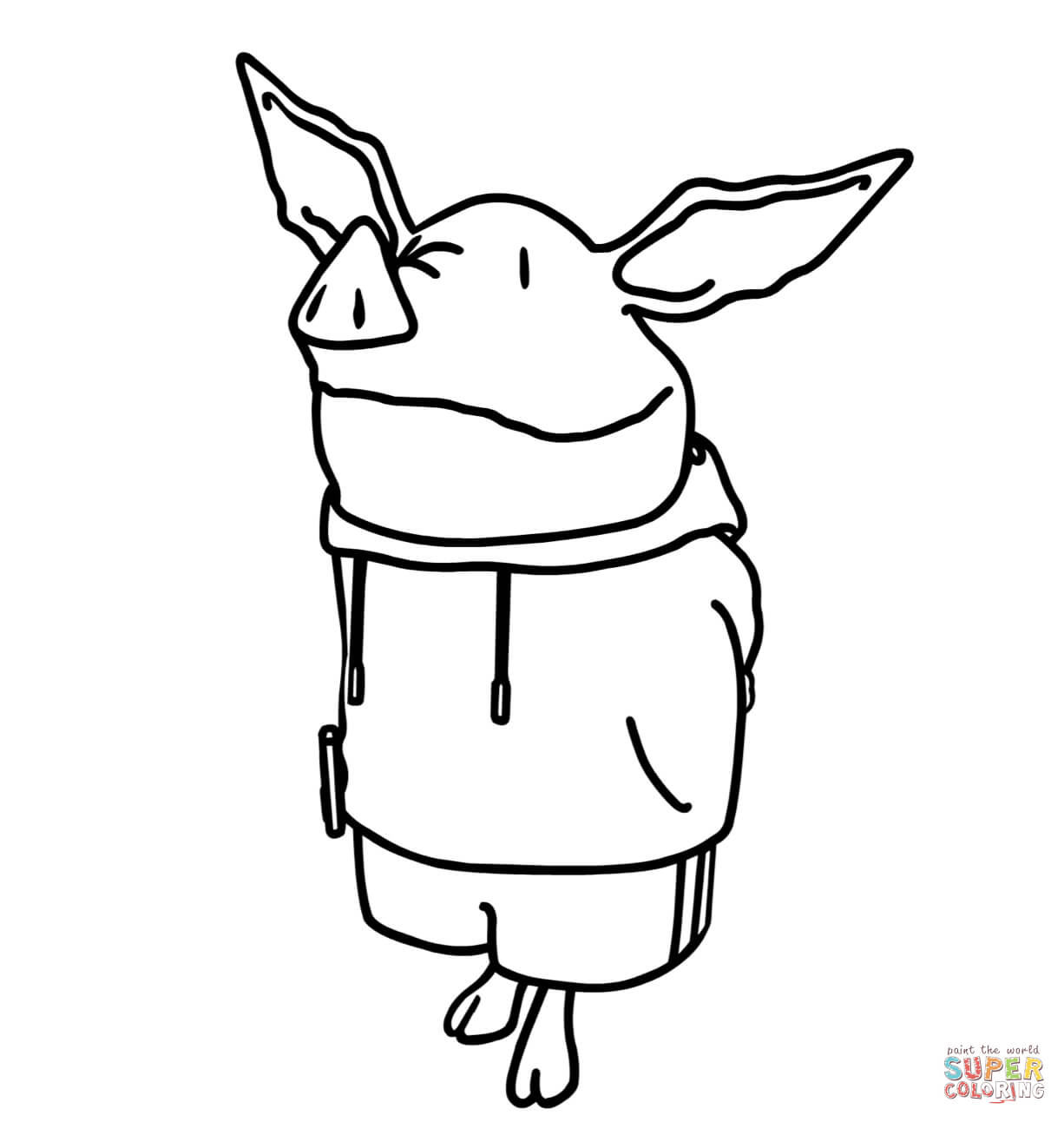 Olivia the Pig Coloring Page