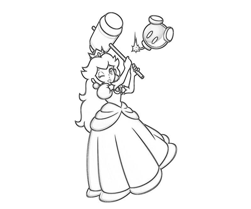 Princess Daisy Coloring Pages To Print - Coloring Page