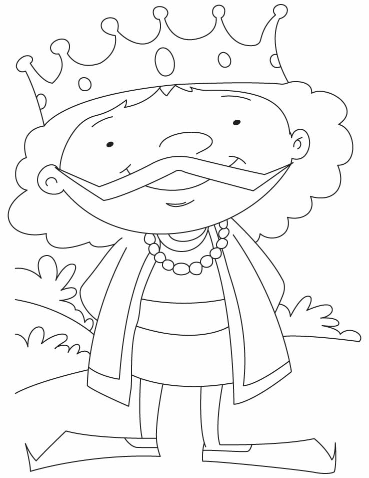 A cartoon king coloring pages | Download Free A cartoon king ...