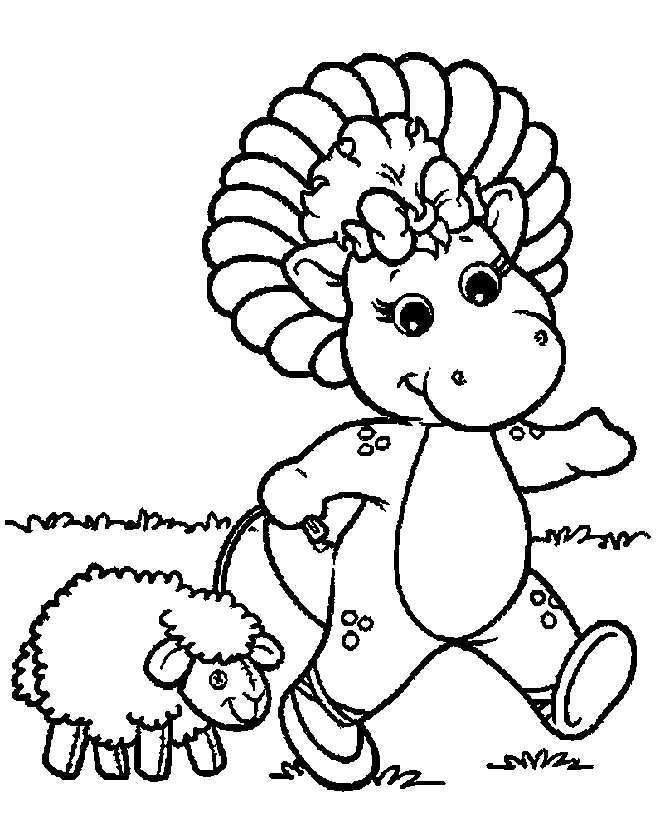Barney Coloring Pages Printables - Coloring Pages For All Ages