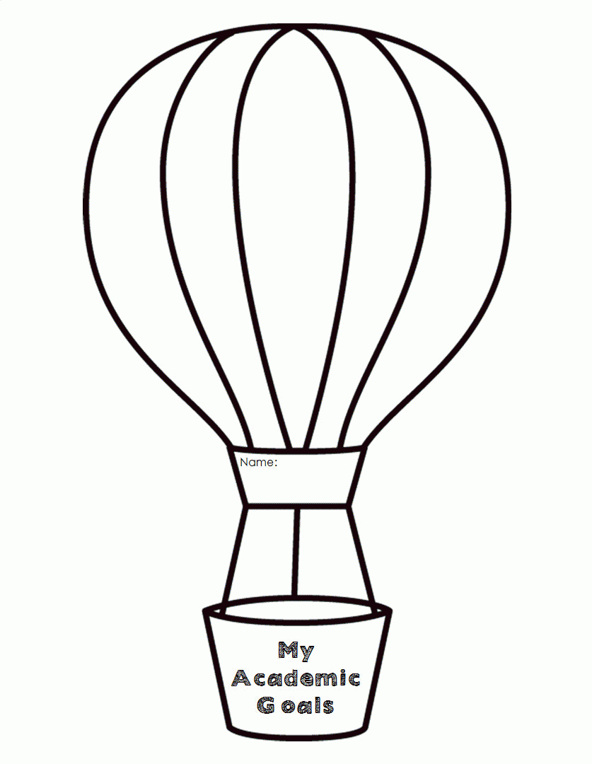 Hot Air Balloon Coloring Pages Free Printable Coloring Home