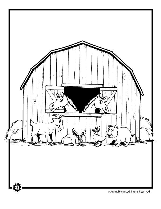 Farm Animal Coloring Pages - Woo! Jr. Kids Activities