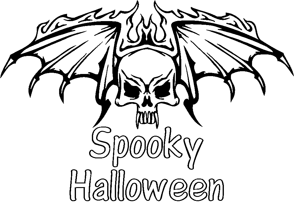 38+ Scary Creepy Halloween Coloring Pages PNG COLORIST
