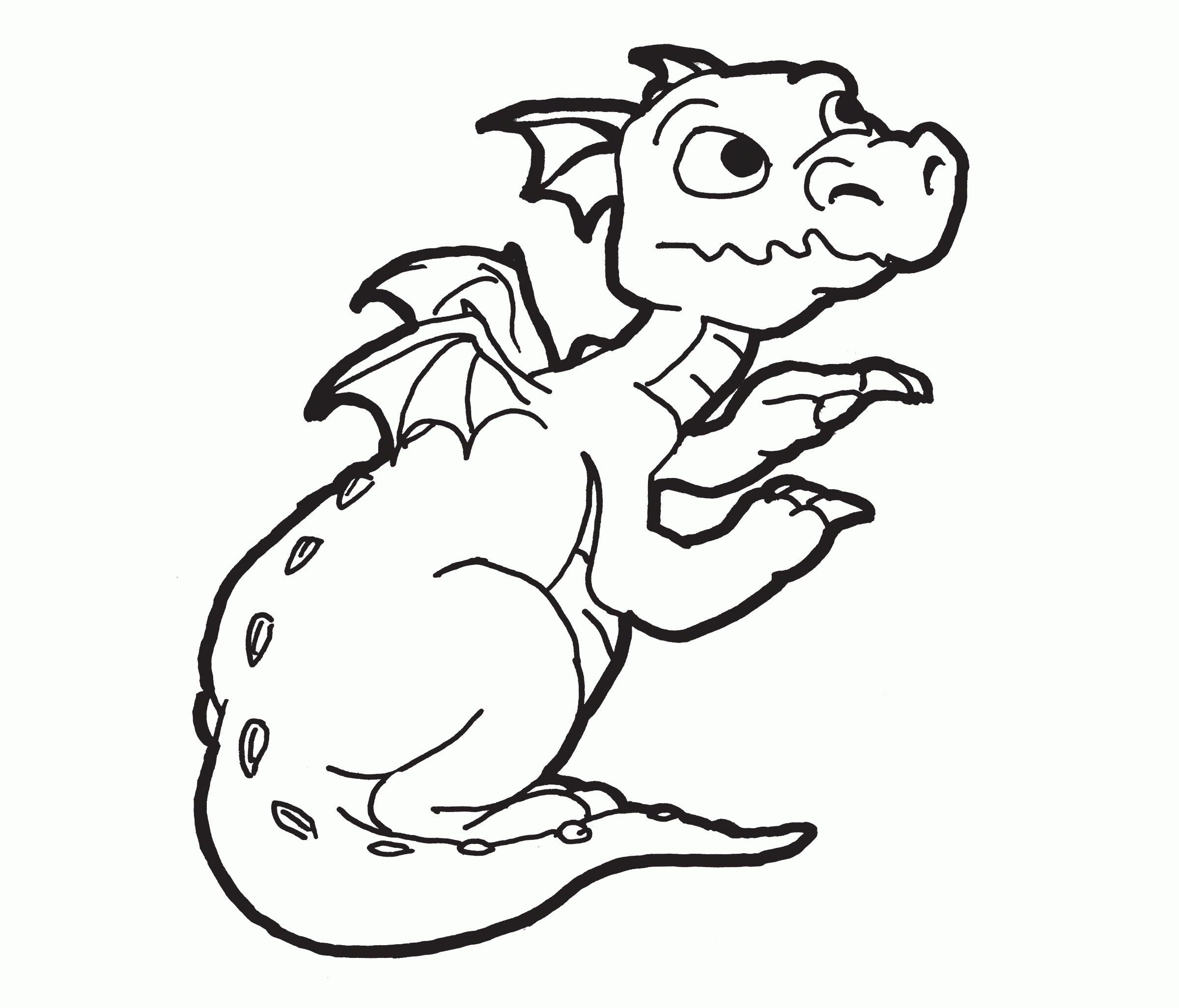 Fire Breathing Dragon Coloring Pages Coloring Home