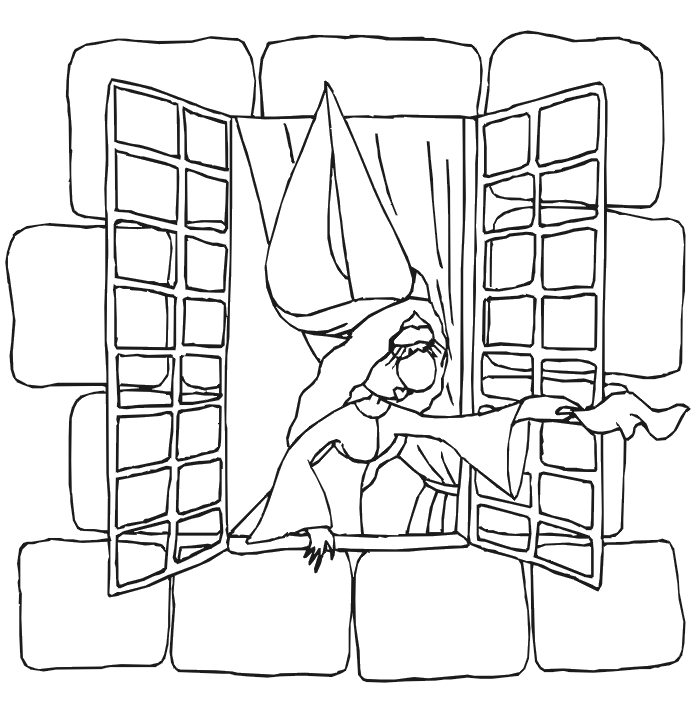 Window Coloring Picture - Coloring Pages for Kids and for Adults