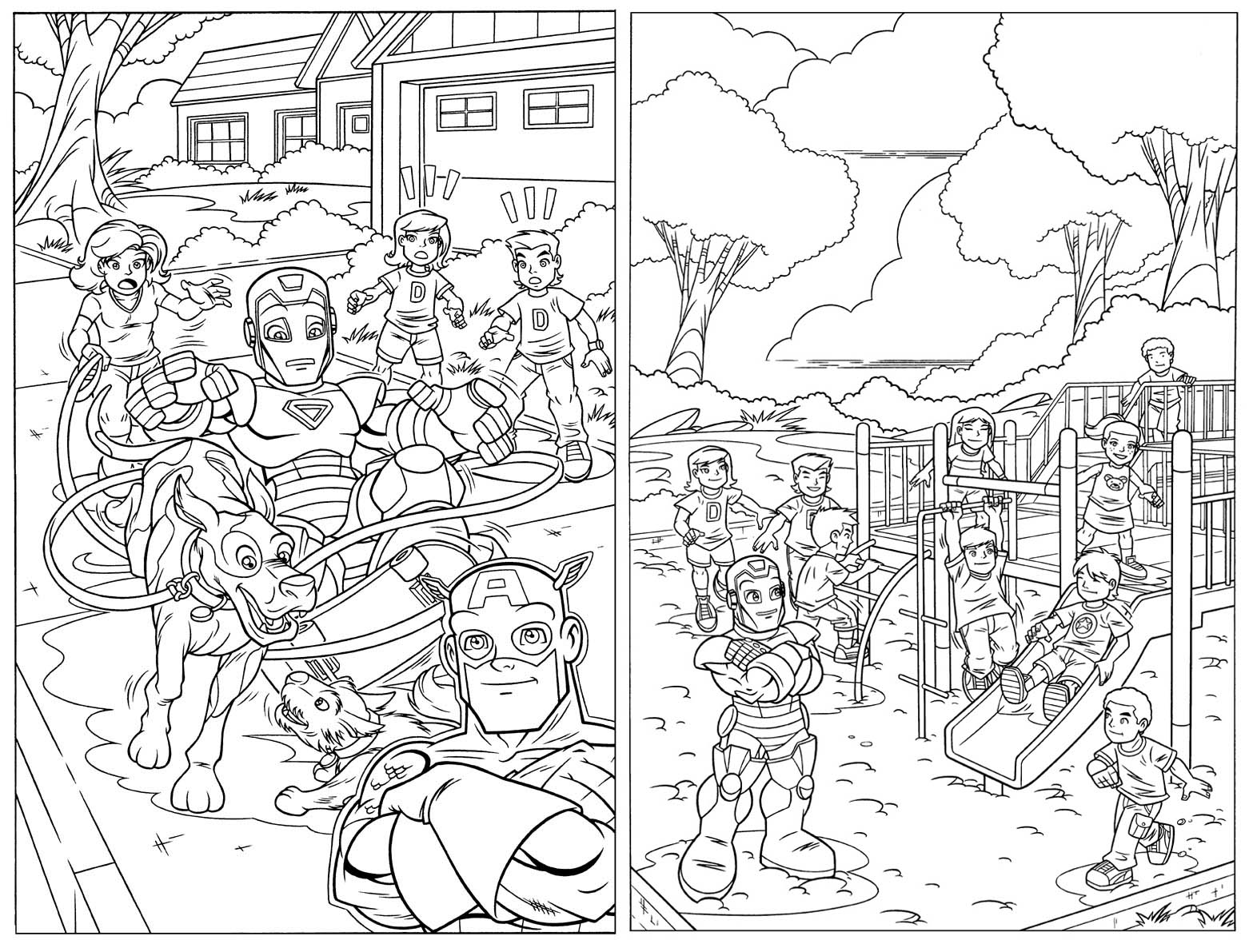 Captain America Super Hero Squad Coloring Pages - Coloring Pages ...
