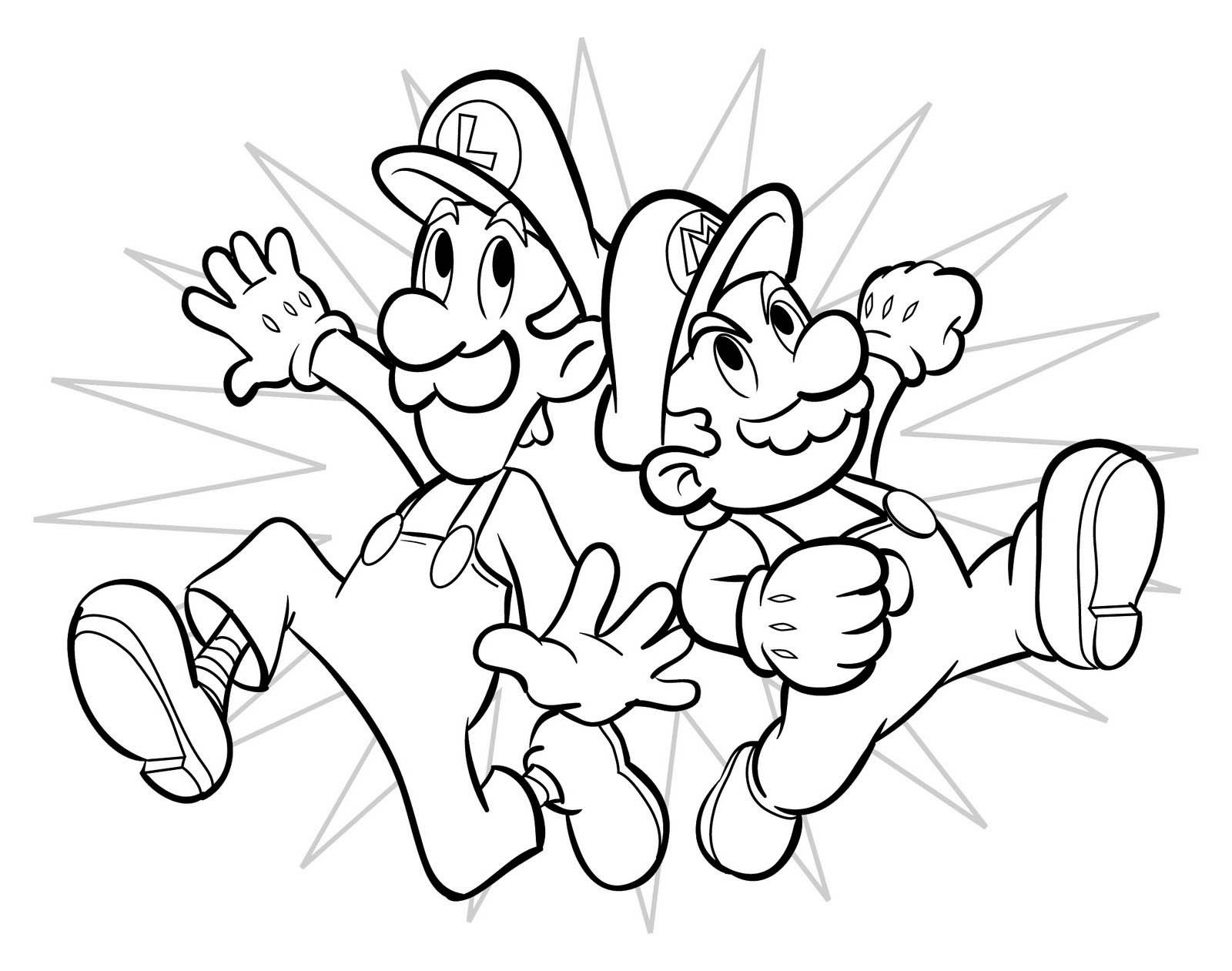 All Mario Characters Coloring Pages - Coloring Home