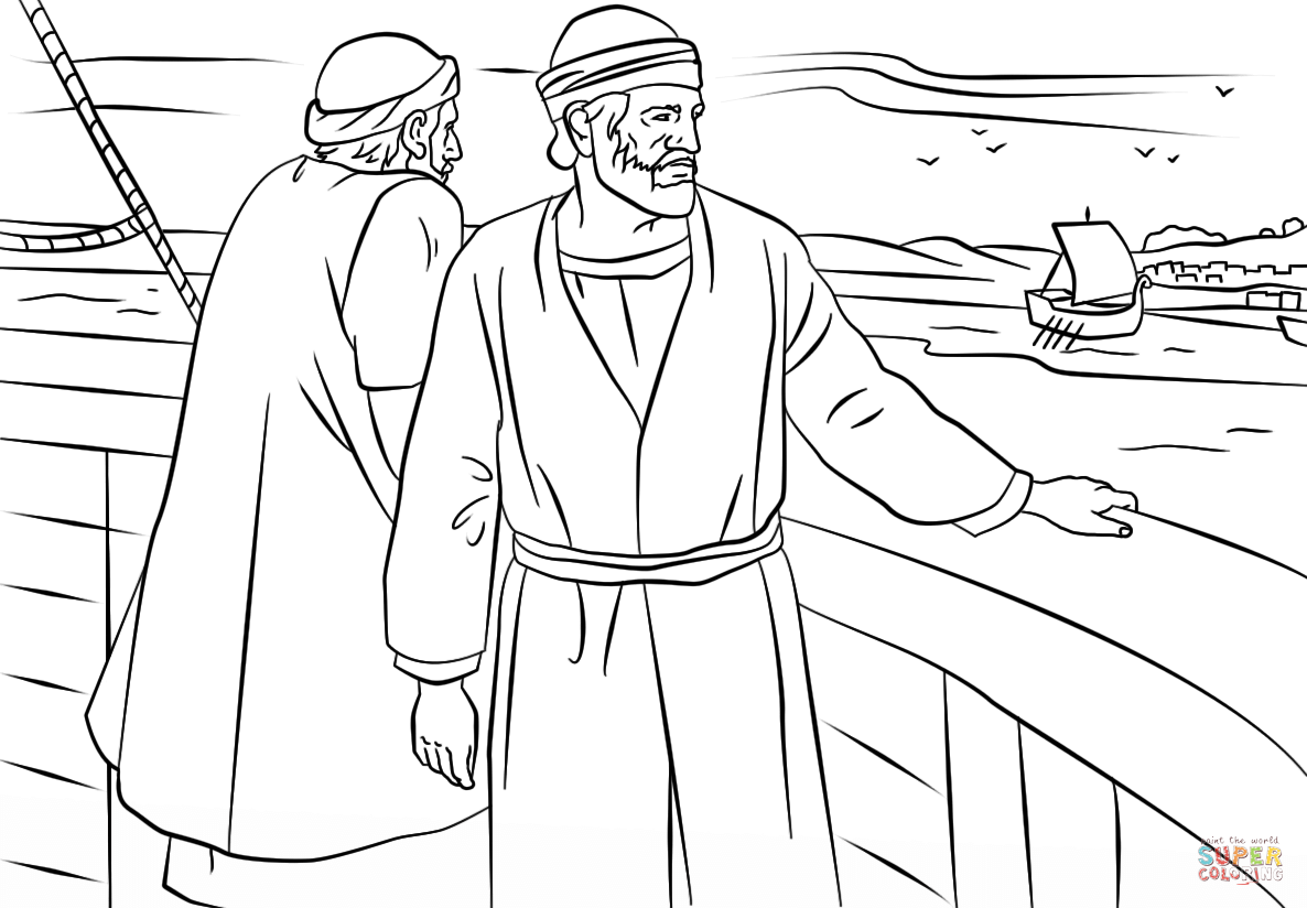 Paul And Timothy Coloring Pages - Coloring Home