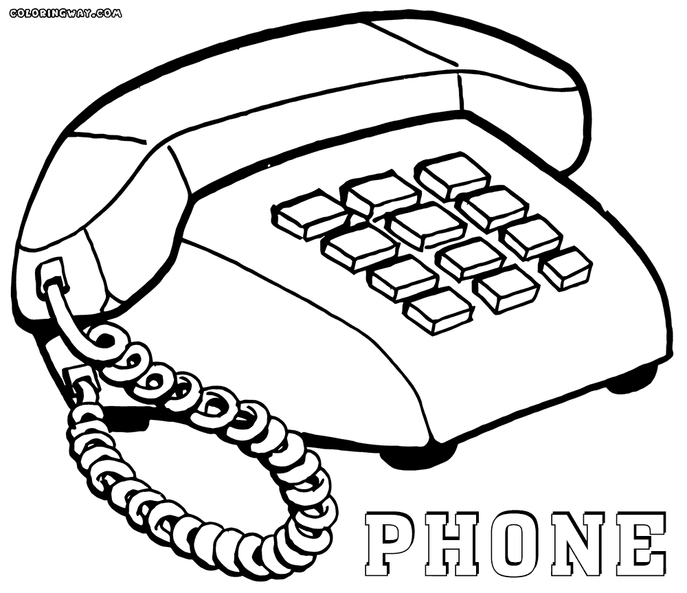 Phone Coloring Pages | Coloring Pages To Download And Print - Coloring Home