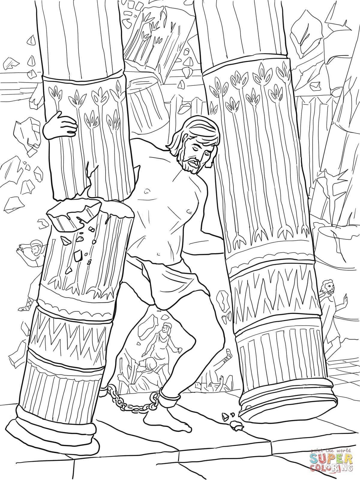 Baby Samson Coloring Pages Samson Coloring Page Samson And Delilah ...