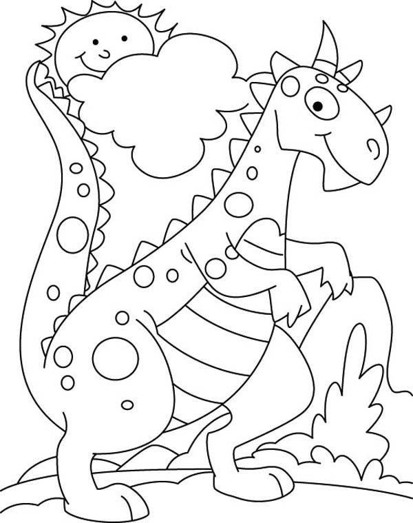 14+ Cute Dinosaur Coloring Pages Free