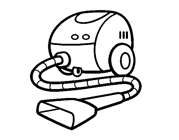 A vacuum cleaner coloring page ...the-house.coloringcrew.com