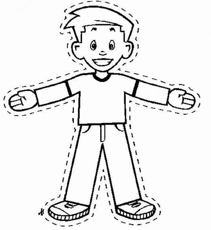 People Cutouts For Kids Coloring Page Coloring Home