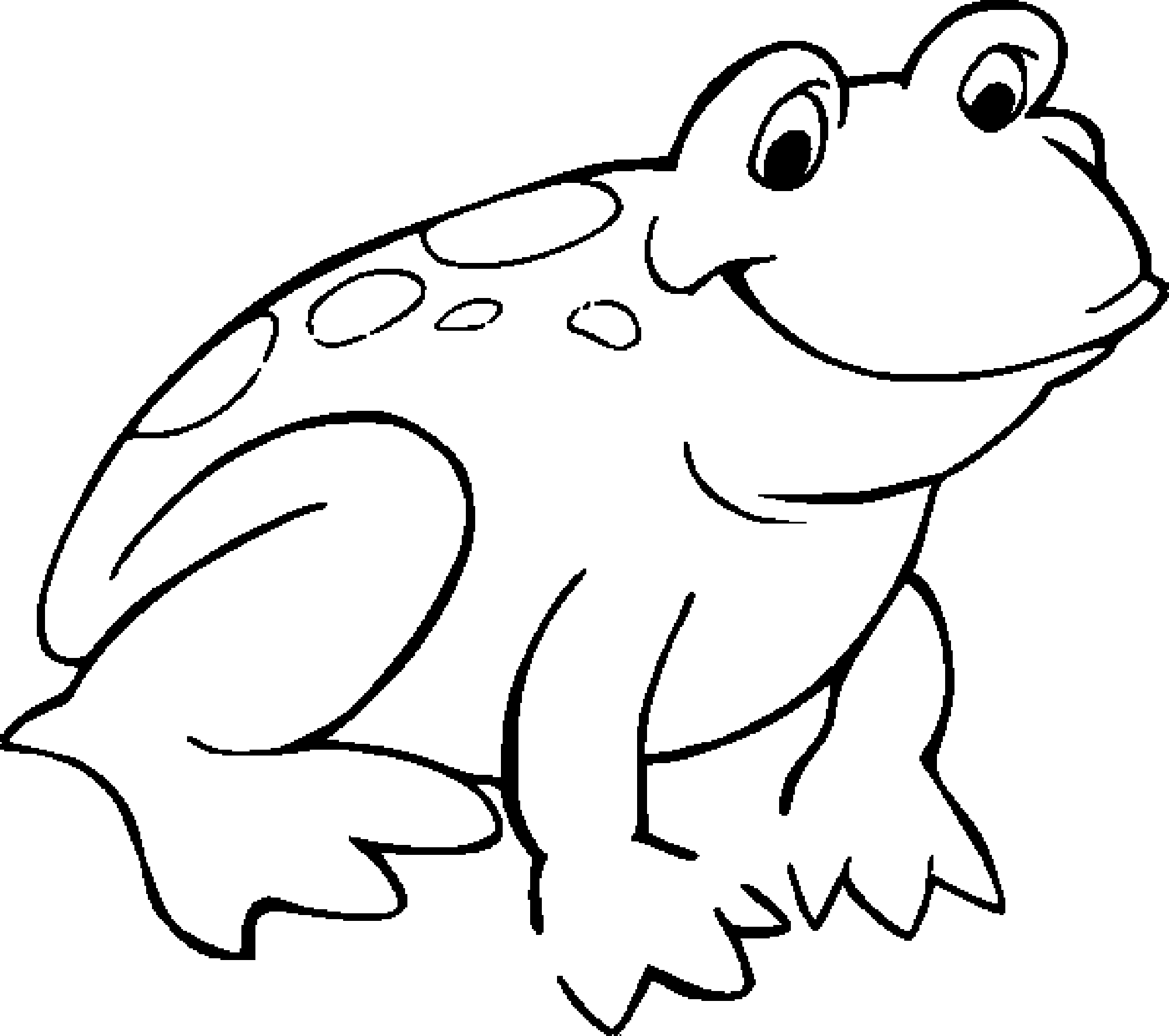 cute frog coloring pages - Printable Kids Colouring Pages
