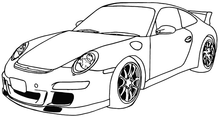 144 Unicorn Porsche Coloring Page with disney character