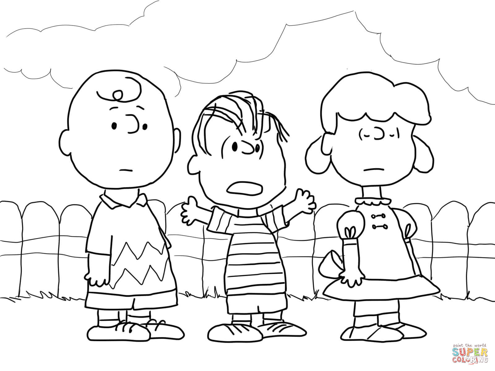 Peanuts Characters Thanksgiving Coloring Pages - Coloring Home1600 x 1200