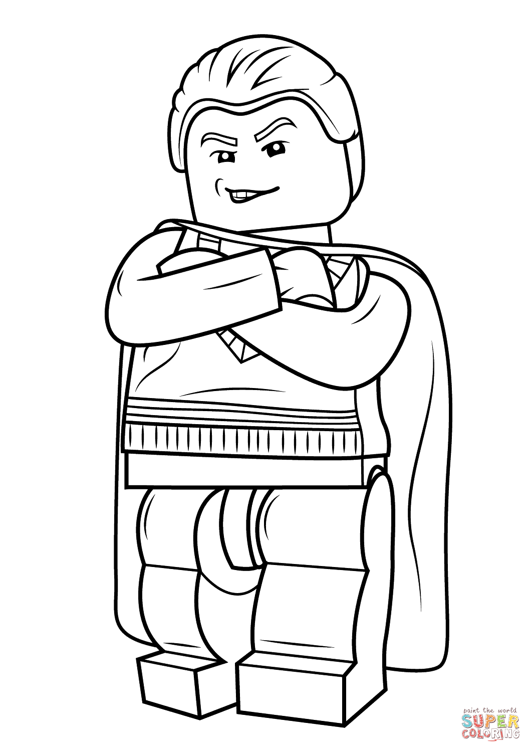 Lego Draco Malfoy coloring page
