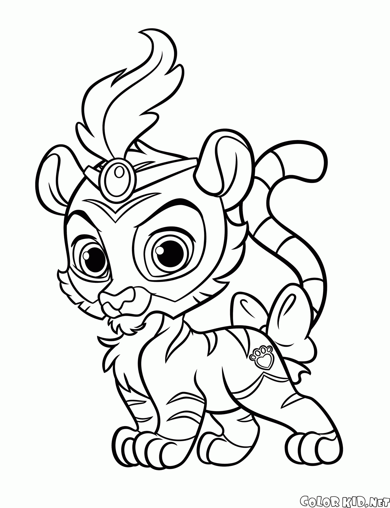 Coloring page - Palace pets
