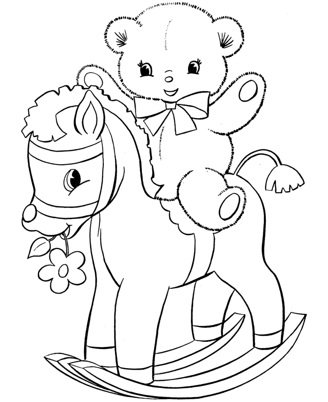 Stuffed Animal Coloring Pages - Coloring Home