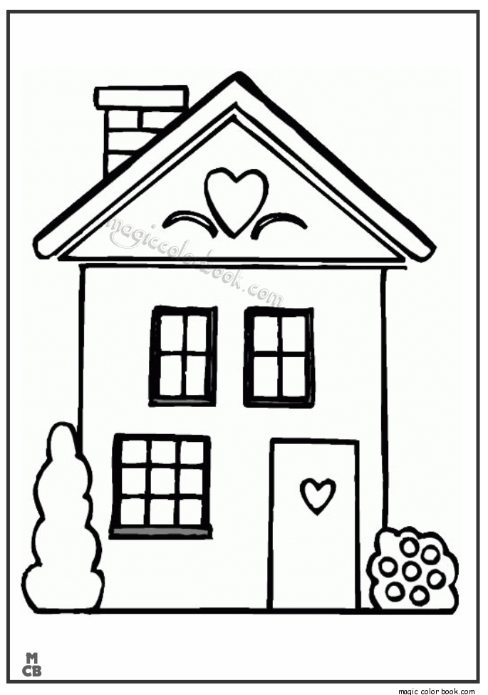 Big House Cartoon Printable Coloring Pages - Coloring Home