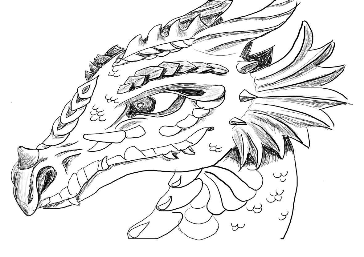 Baby Dragon Flying Coloring Page Coloring Home