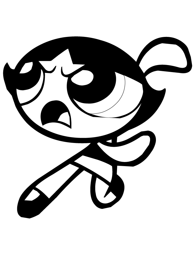 Powerpuff buttercup coloring pages download and print for free