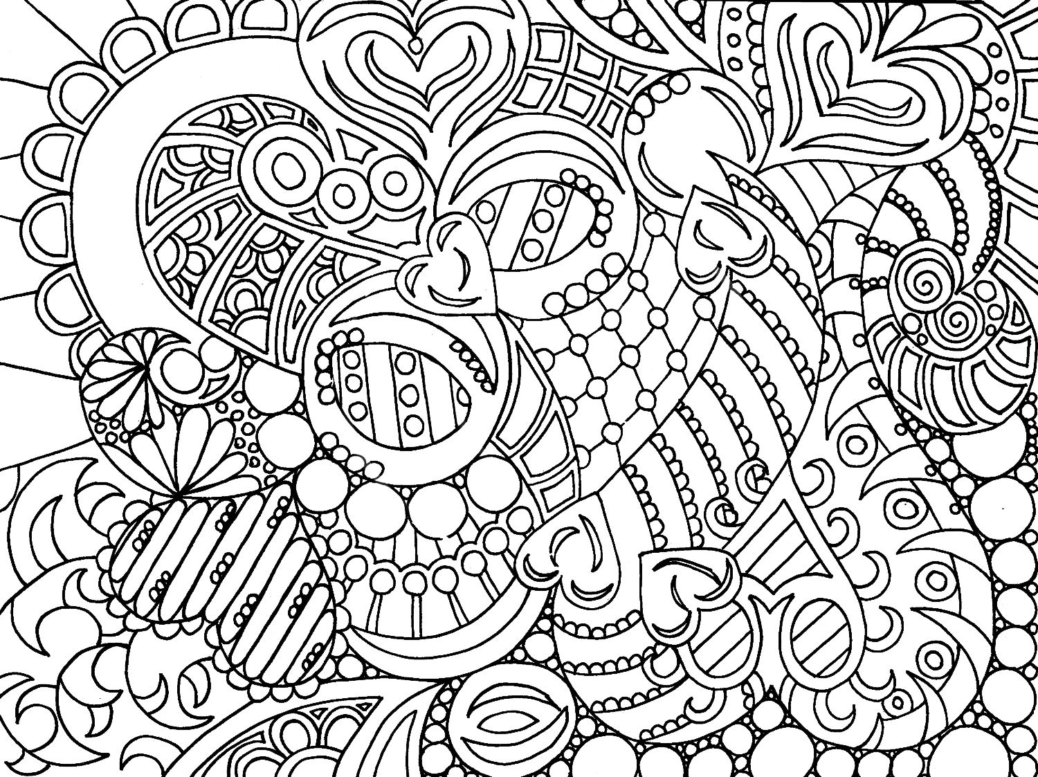 Amazing of Simple Coloring Pages For Adults For Adult Co #3223