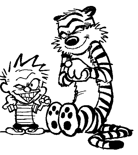 calvin hobbs coloring pages - photo #8