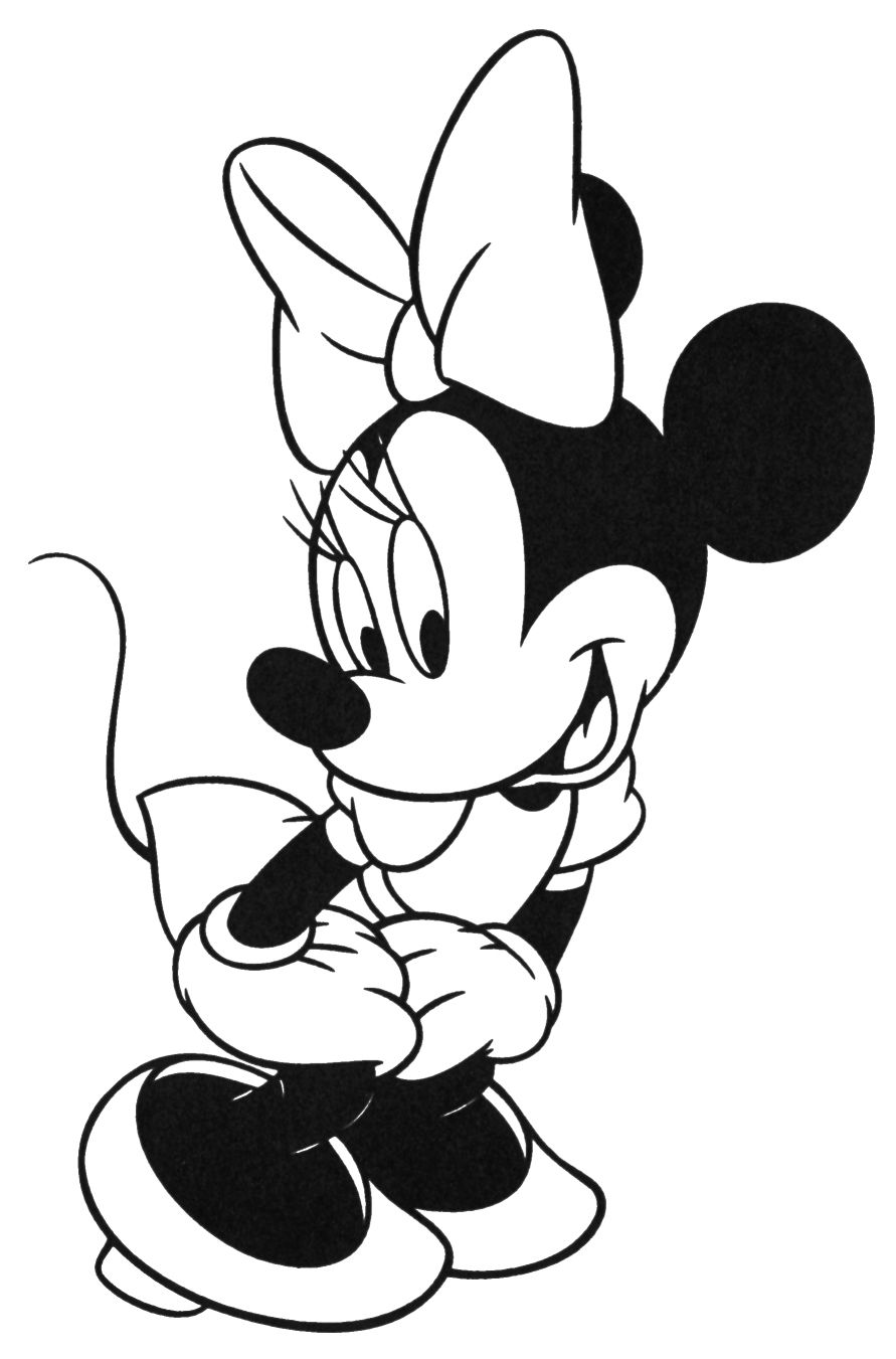 Minnie Mouse Outline - ClipArt Best