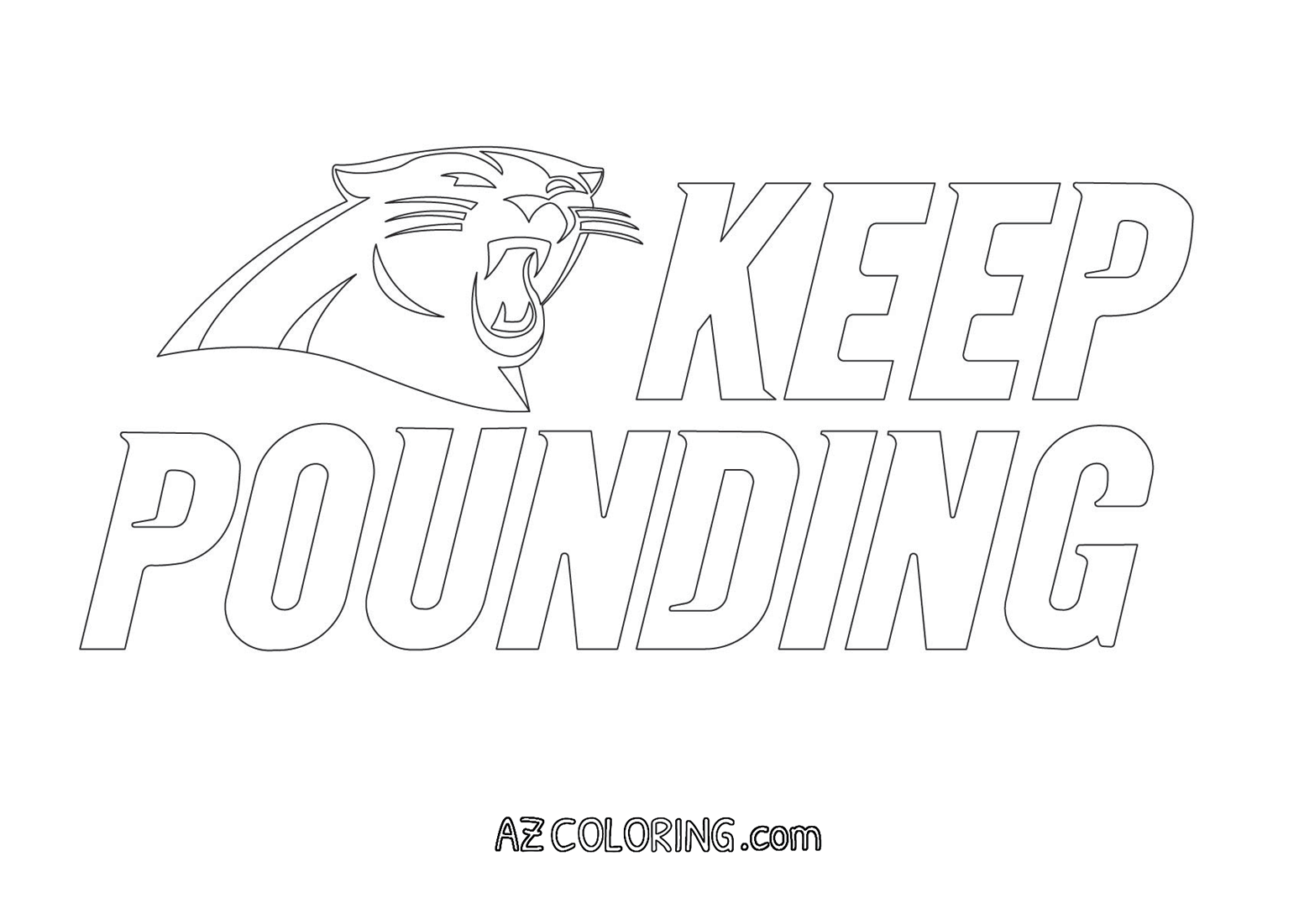 Carolina Panthers Coloring Pages - Coloring Home