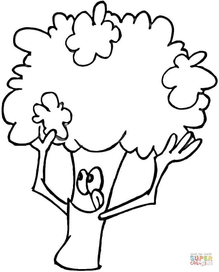 Tasty Broccoli coloring page | Free Printable Coloring Pages