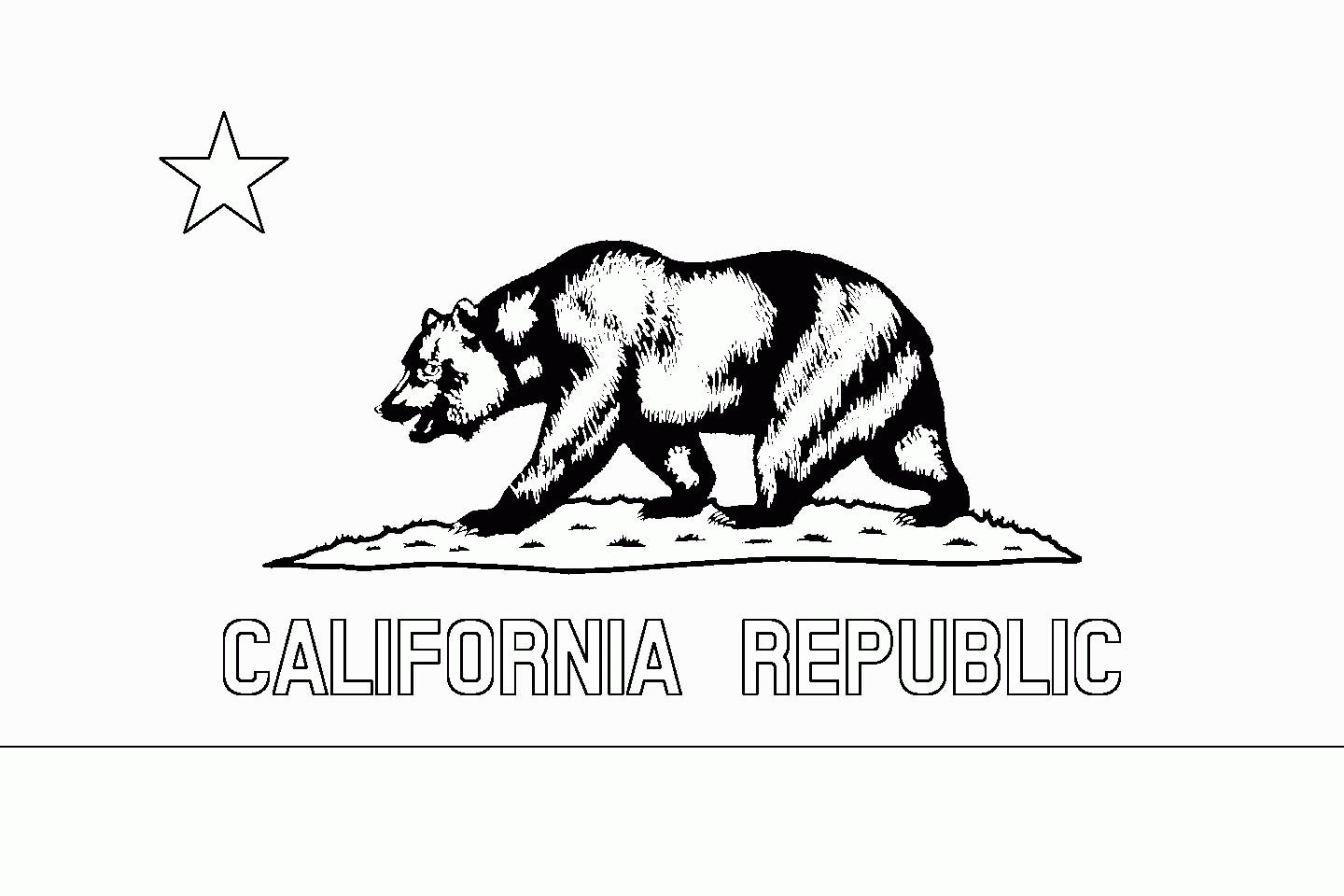 ca state flag coloring pages - photo #47