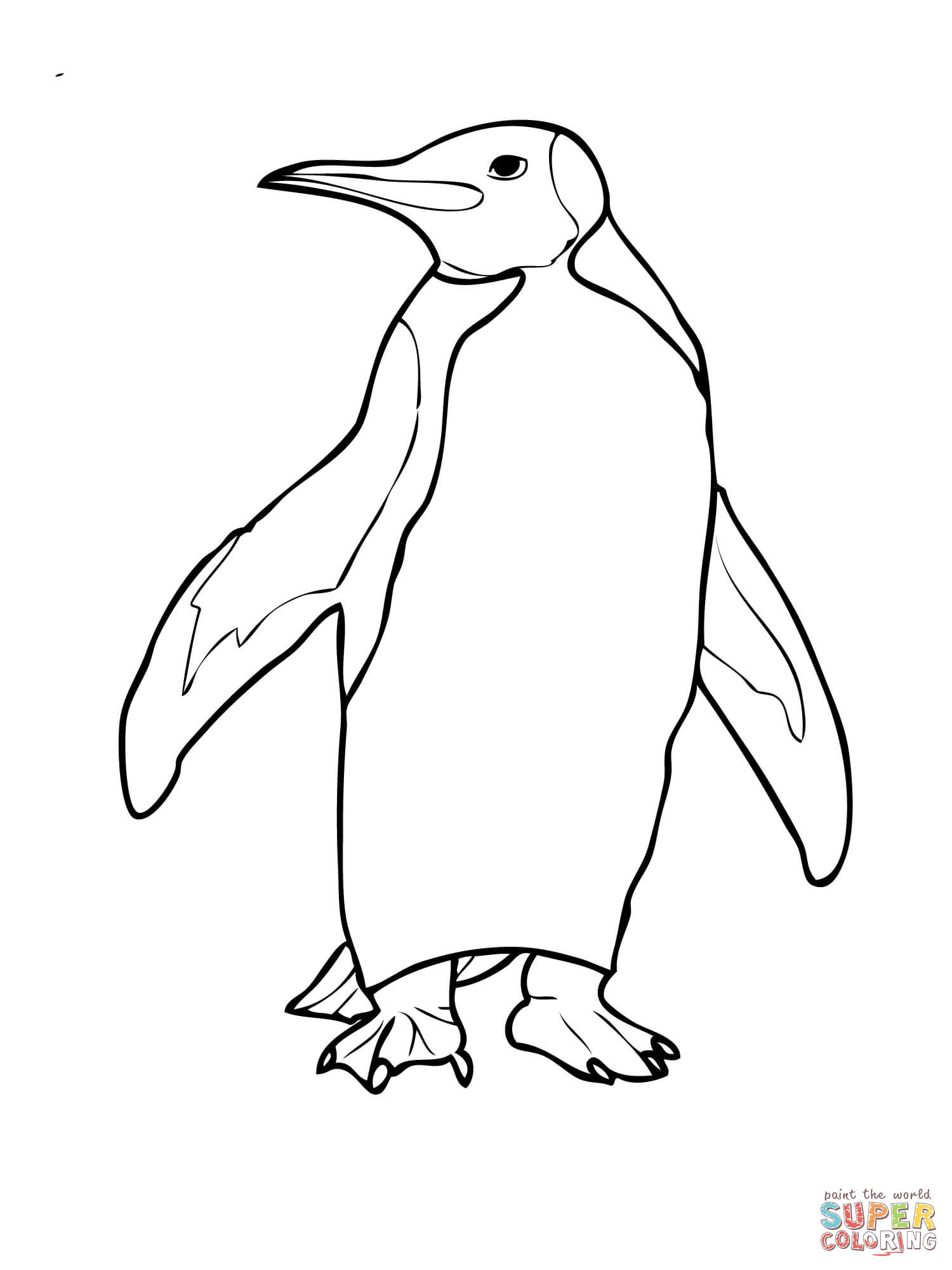 Adelie Penguin Coloring Page   Coloring Home