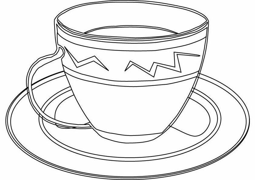 A Cup Coloring Page - Ð¡oloring Pages For All Ages
