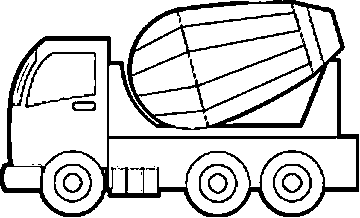 Cement Truck We Coloring Page 18 | Wecoloringpage