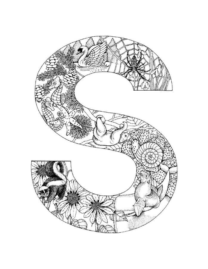 Coloring Pages Letter S Coloring Home