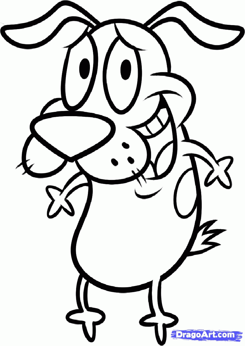 Courage The Cowardly Dog Coloring Pages Free Printable | Best ...