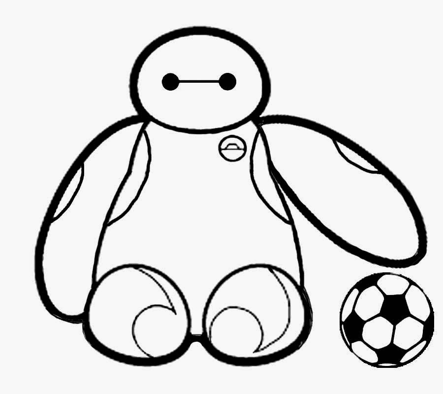 Baymax Hold The Ball | Robots Coloring Pages | Pinterest | Easy ...