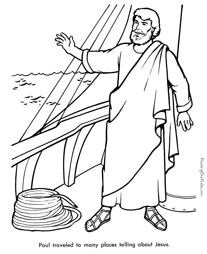Shipwrecked Paul Coloring Pages - Coloring Home