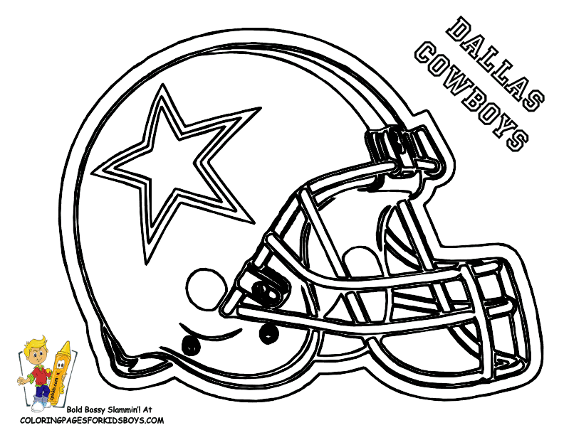 Dallas Cowboys Coloring Pages For Kids - Coloring Home