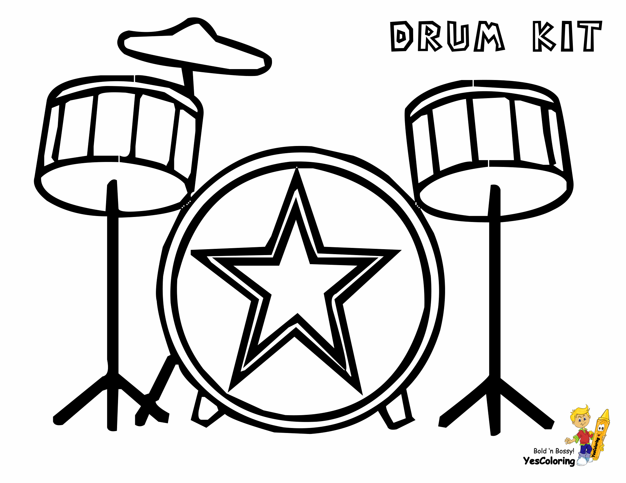 Pounding Drums Printables | Free | Conga | Percussions | Drum Coloring
